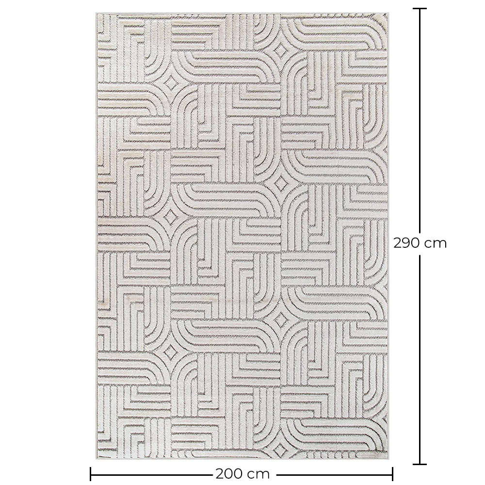 Großer Teppich im Zeitgenössischen Modernen Design - Beige (290x200 cm) - Rosella image 10