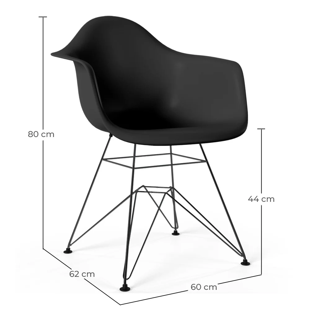 Esszimmerstuhl - Skandinavisches Design und Schwarze Metallbeine - Nordika image 10