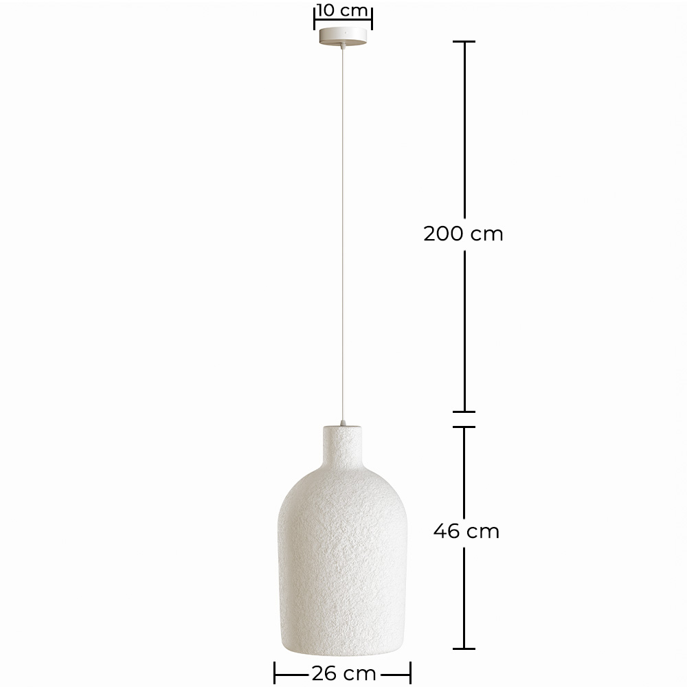 Pendelleuchte - Minimalistisches Design - Steinoptik-Oberfläche - Sinur II image 10