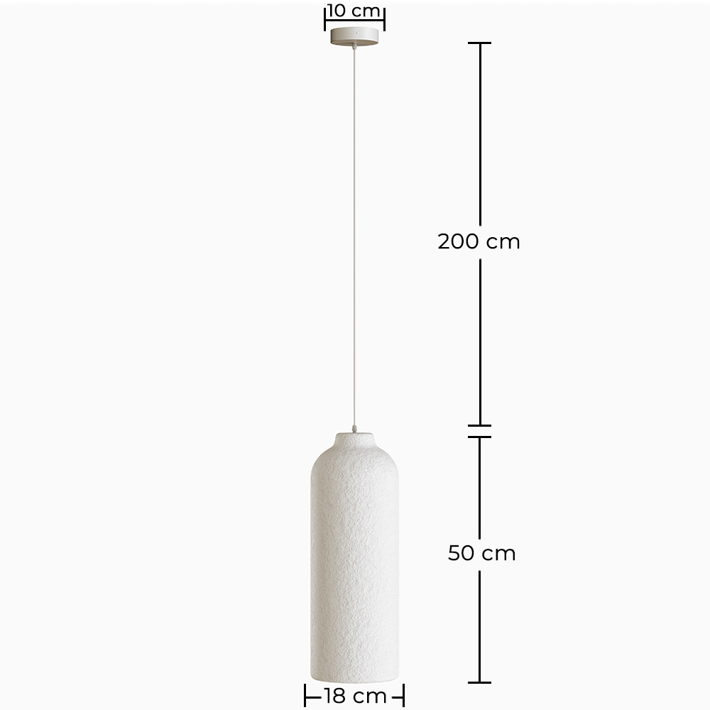 Pendelleuchte - Minimalistisches Design - Steinoptik-Oberfläche - Sinur III image 10