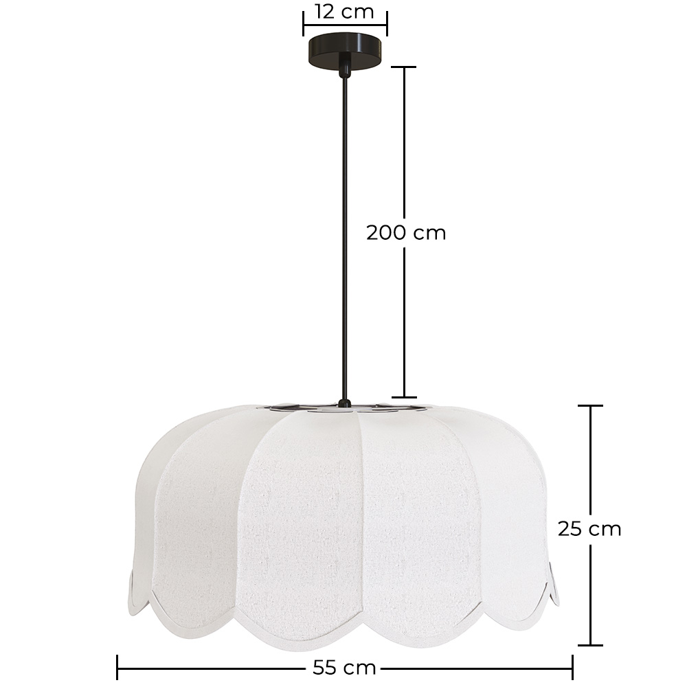 Pendelleuchte Beige Leinen – Natürlicher und zeitloser Stil – Deral image 10