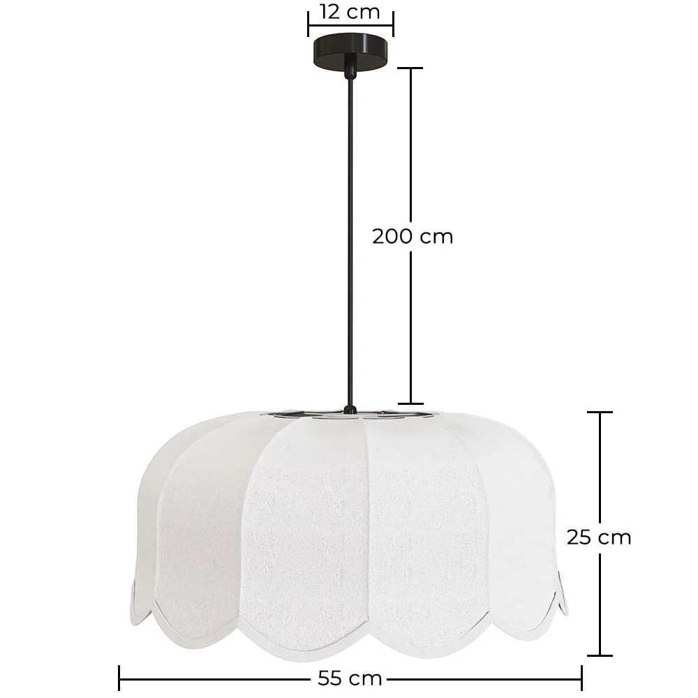 Pendelleuchte Beige Leinen – Natürlicher und zeitloser Stil – Deral image 10