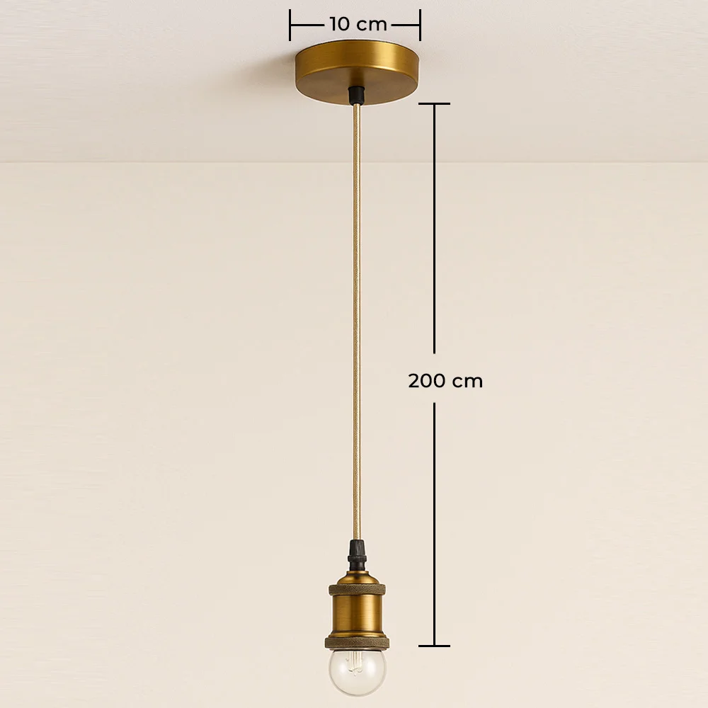 Pendelleuchten-Kabel in Antikgold mit verstellbarer Höhe - Berrey image 10