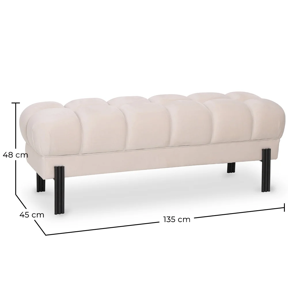 Chesterfield Stil Bank gepolstert in Samt mit Eisenbeinen - Hamptons image 10