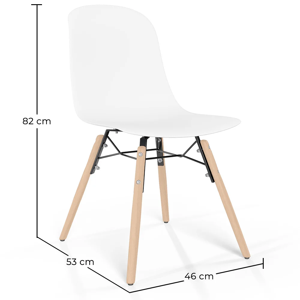 Esszimmerstuhl mit Beinen aus natürlichem Holz – Moderner Stil und Funktionalität -Broly image 10