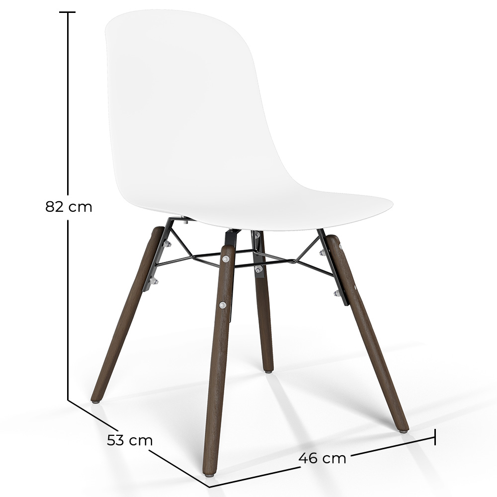Esszimmerstuhl mit dunklen Holzbeinen – Moderner Stil und Funktionalität - Broly image 10