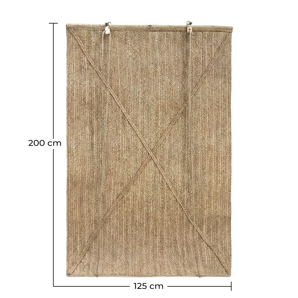 Außen Roll-Up Jalousie 200x125 cm – Seegras Vorhang – Sonnenschutz und Privatsphäre image 10