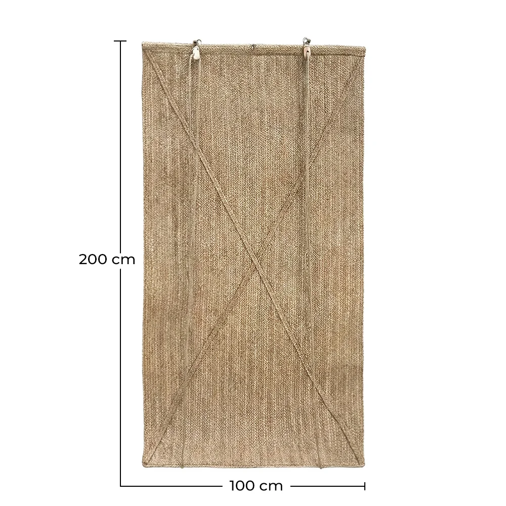 Outdoor Roll-Up Jalousie 200x100 cm – Seegras Vorhang – Sonnenschutz und Privatsphäre image 10