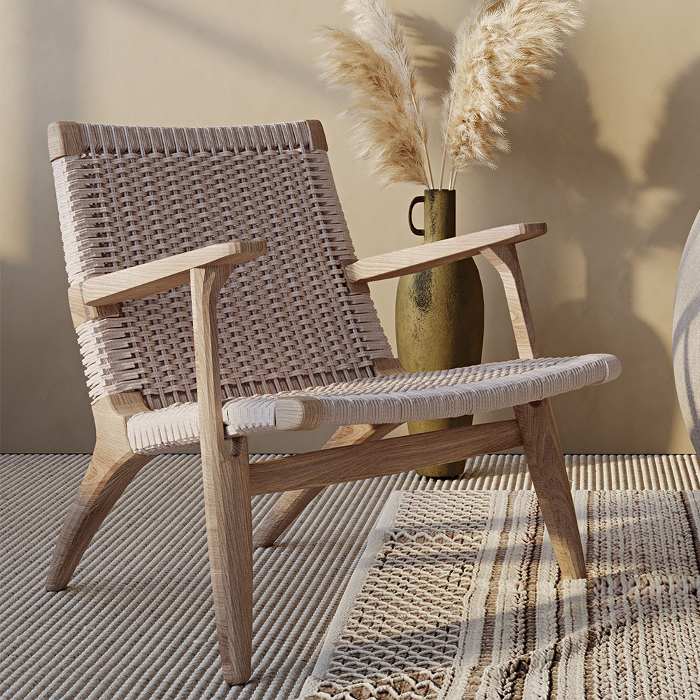Loungesessel aus Holz Boho Bali Design Birma