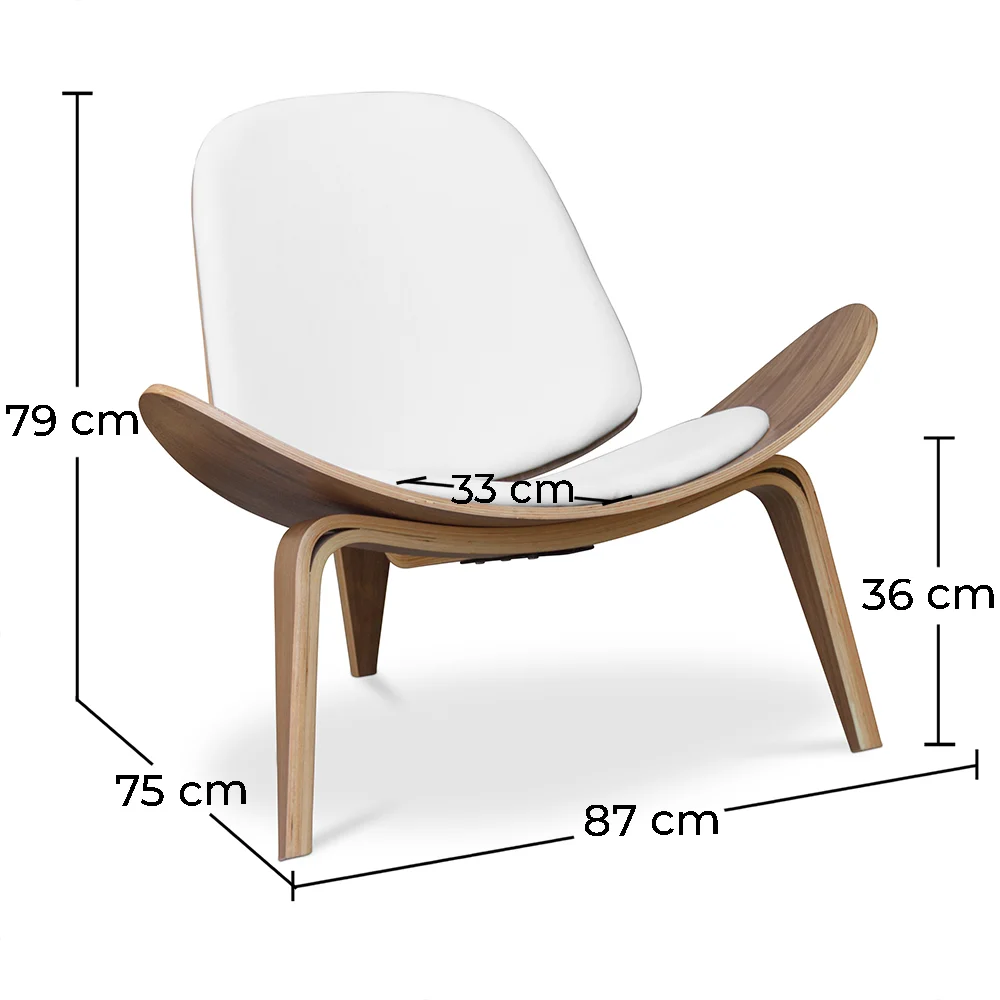 Design-Sessel - Skandinavischer Sessel - In Leder bezogen - Lucy image 10