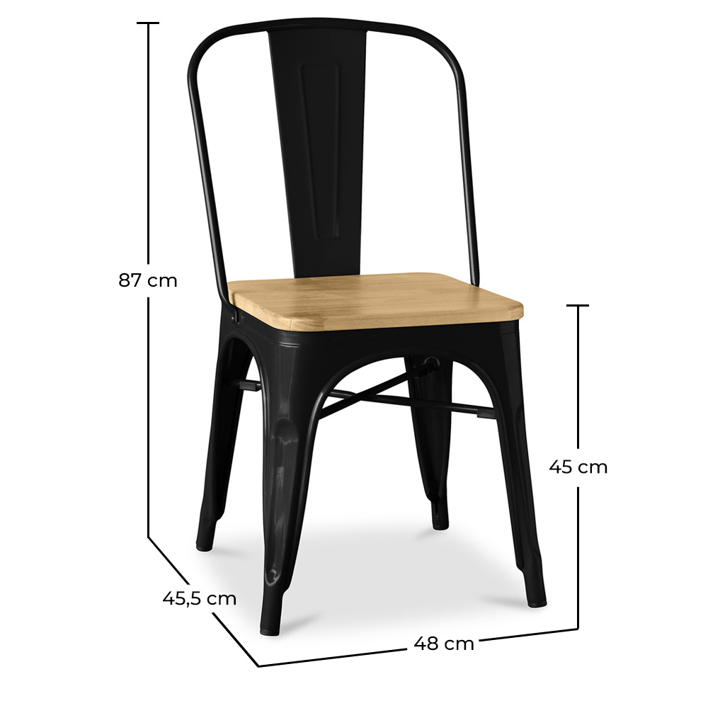 Esszimmerstuhl - Industriedesign - Holz & Stahl - Stylix image 10