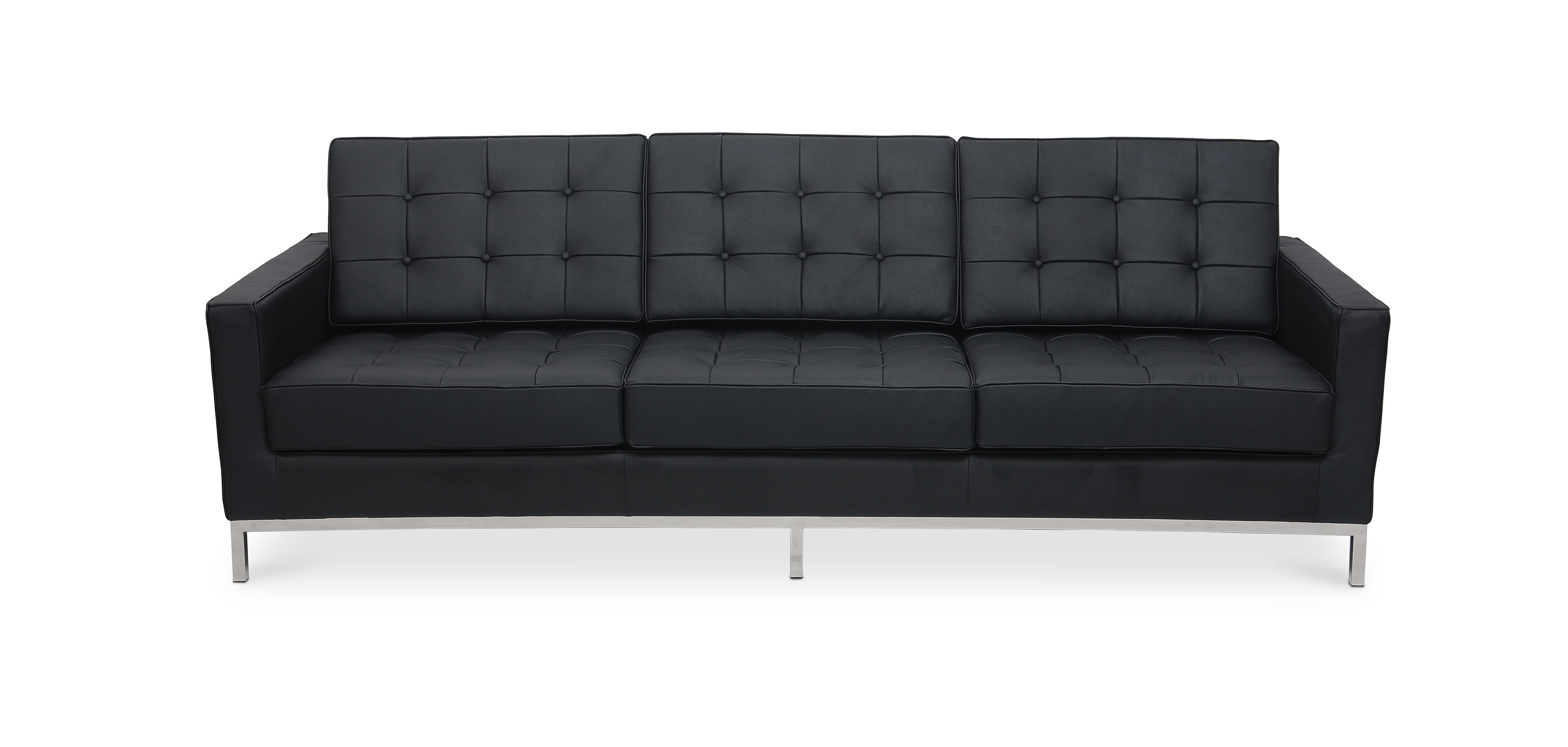 Design Sofa - Florence Knoll (Dreisitzer) - Hochwertiges Leder Design Sofa - Florence Knoll (Dreisitzer) - Hochwertiges Leder