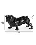 Dekorative Skulptur Design Bulldogge - Resin image 10