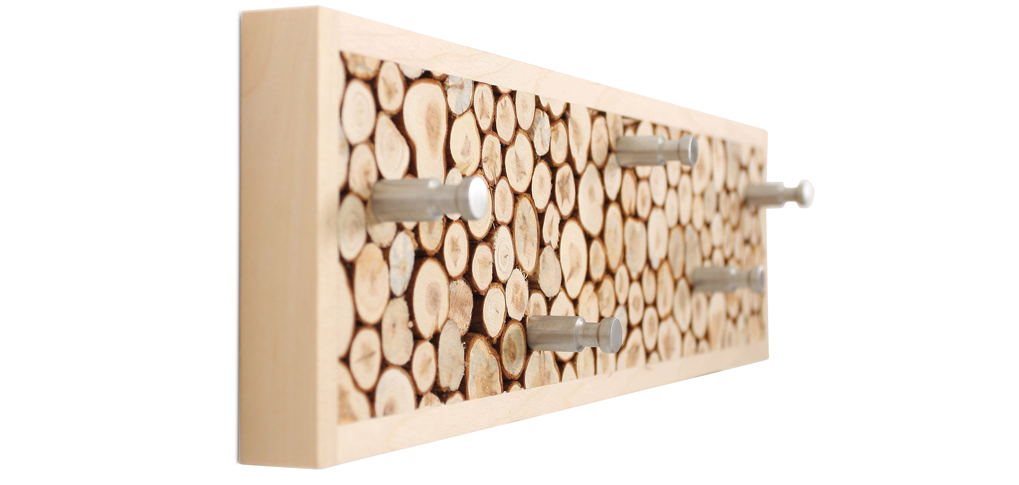 Wandgarderobe aus Holz