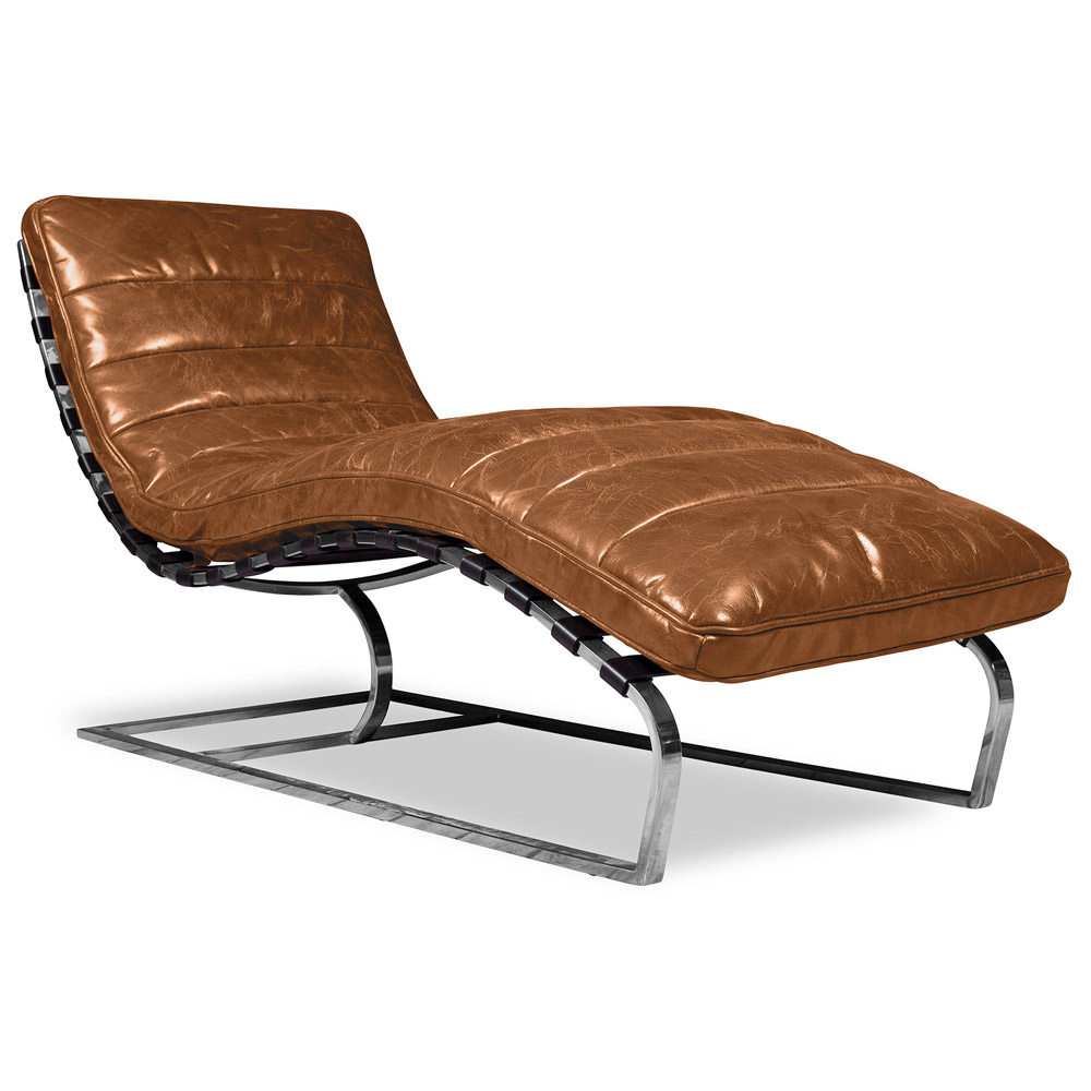 Vintage Liegestuhl - Hochwertiges Leder