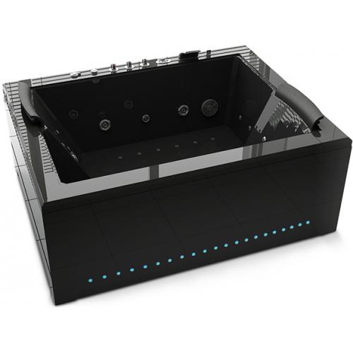 Spa Jacuzzi Whirlpool viereckig schwarz