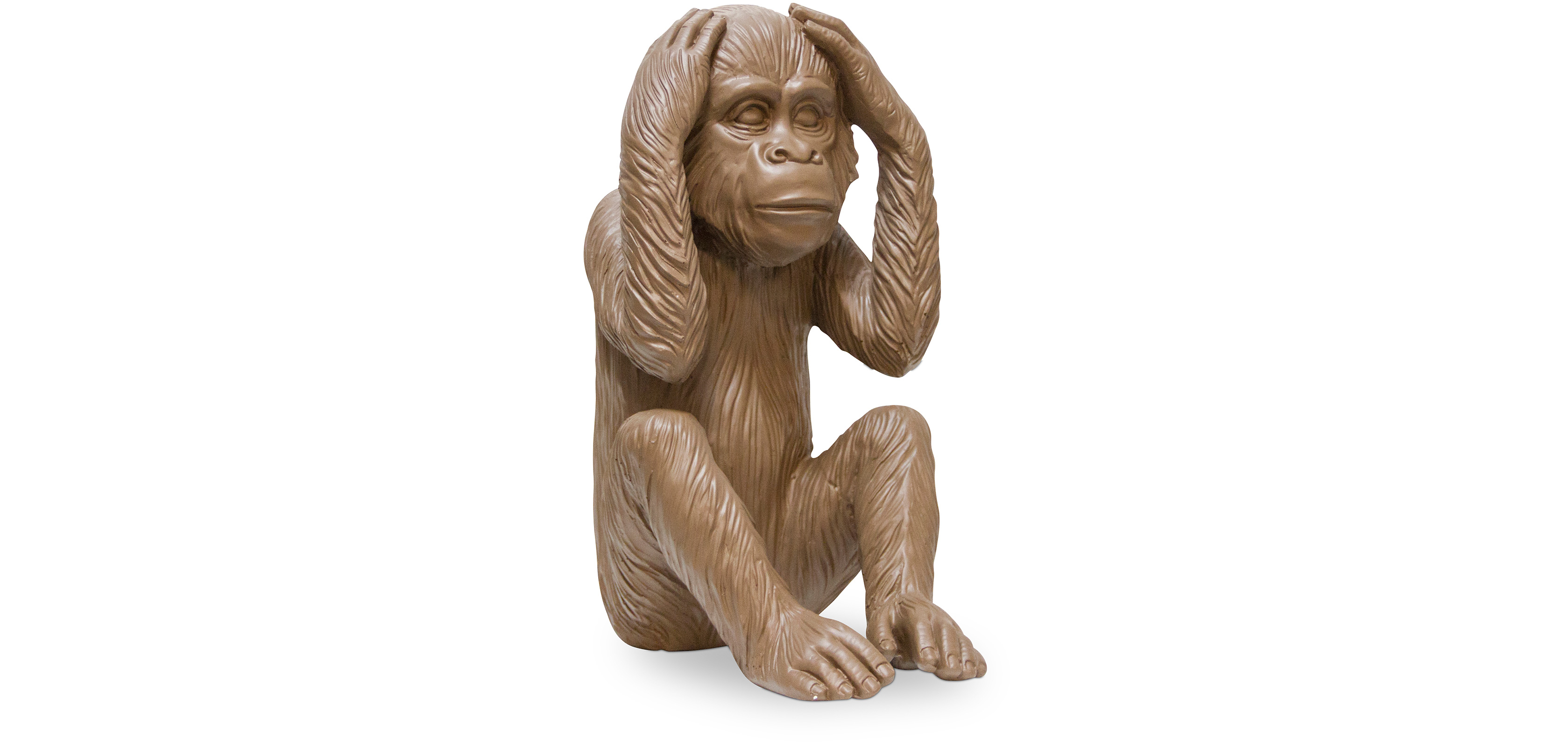 'Affe hört nichts (Böses)' dekorative Design Skulptur