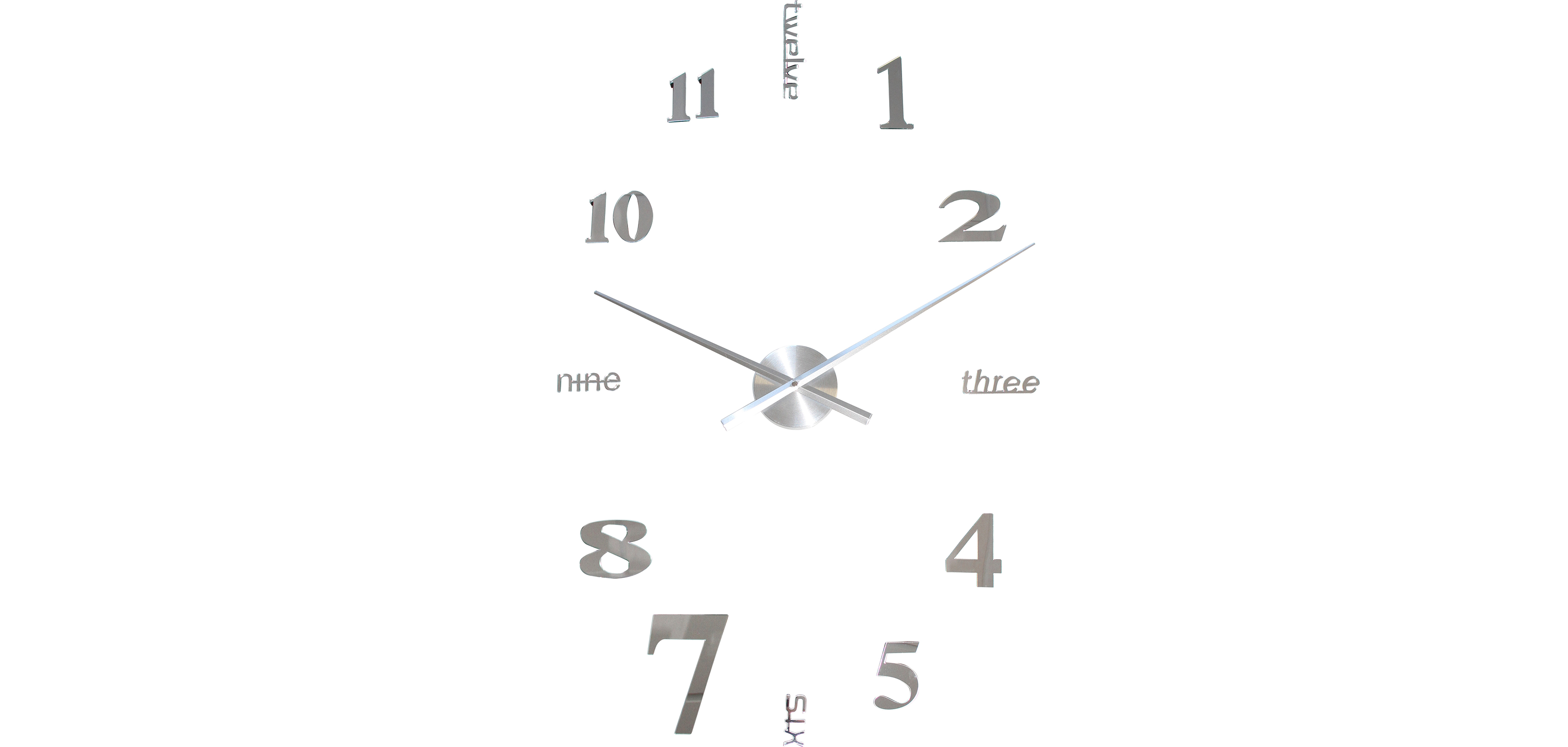 Zahlen und Buchstaben Wanduhr Zahlen und Buchstaben Wanduhr