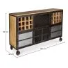 Weinschrank mit Rollen - Industriedesign - Avara image 7