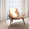 Design-Sessel - Skandinavischer Stil - Bezogen mit Ponyfell - Lucy image 7