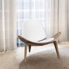 Design-Sessel - Skandinavischer Sessel - In Leder bezogen - Lucy image 7