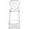 Barhocker mit Rückenlehne - Transparentes Design - 65cm - Victoria Queen image 7