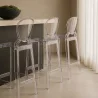 Barhocker mit Rückenlehne - Transparentes Design - 65cm - Victoria Queen image 7