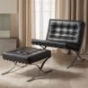 Designer Sessel mit Fußstütze - Bezug aus Kunstleder - Town image 7