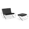 Designer Sessel mit Fußstütze - Bezug aus Kunstleder - Town image 7