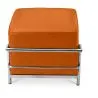 Quadratischer Fußhocker - Bezug aus Kunstleder - Kart image 7