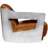 Designer-Armlehnsessel - Bezogen mit Leder - Lounge image 7