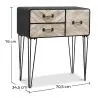 Metall-Sideboard - Industriedesign - 3 Schubladen - Orson image 7