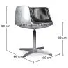 Loungesessel - Design Sessel - Leder & Metall - Cognac image 7