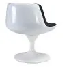 Loungesessel - Weißer Design Sessel - Stoffpolsterung - Geneva image 7