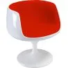 Loungesessel - Weißer Design Sessel - Stoffpolsterung - Geneva image 7