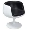 Loungesessel - Weißer Designerstuhl - Lederpolsterung - Geneva image 7