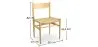 Esszimmerstuhl aus Holz - Retro Design - Cawi image 7