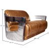 Sofa mit Lederbezug - 2-Sitzer - Churchill image 7