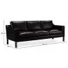 Sofa mit Kunstlederbezug - 3-Sitzer - Benzion image 7
