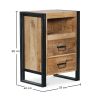 Nachttisch - Industriedesign - Holz und Metall - Onawa image 7