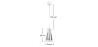 Deckenlampe - Pendelleuchte - Stahl und Glas - Apolo image 7