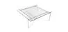 Quadratischer Couchtisch - Stahl & Glas - 12mm - Billo image 7