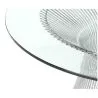 Runder Esstisch - Glas und Metall - Barrel image 7
