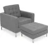  Designer Sessel mit Fußstütze - Bezug aus Kaschmir - Konel image 7