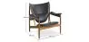 Design-Sessel mit Armlehnen - Holz und Leder - Captain image 7