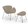 Designer Sessel mit Fußstütze - Bezug aus Leder - Chunk image 7