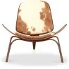Design-Sessel - Skandinavischer Stil - Bezogen mit Ponyfell - Lucy image 7