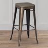 Barhocker im Industriedesign - Holz & Stahl - 76cm - Stylix image 7