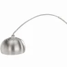 Gewölbte Metall-Stehlampe mit rundem Marmorfuß – Arko image 7