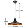Deckenlampe - Hängeleuchte im Industriedesign - Extensive image 7